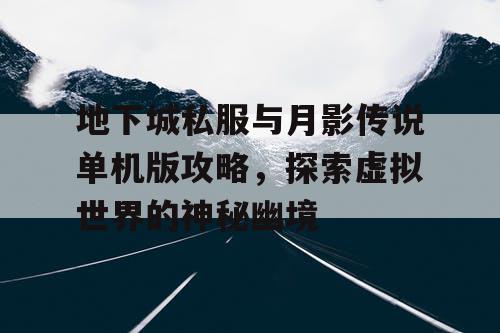 地下城私服与月影传说单机版攻略，探索虚拟世界的神秘幽境